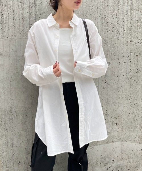 FOREVER 21(フォーエバー トゥエンティーワン)の「【2025SS】【Beverly Hills Polo Club】ビッグシャツ(シャツ/ブラウス・レディース・グリーン/ブルー/オフホワイト/グレー/レッド/ブラック・FREE)」の2枚目の写真