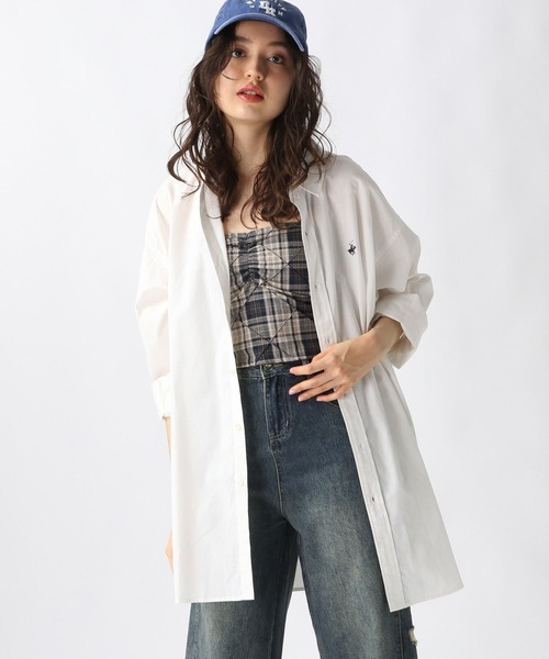 FOREVER 21(フォーエバー トゥエンティーワン)の「【2025SS】【Beverly Hills Polo Club】ビッグシャツ(シャツ/ブラウス・レディース・グリーン/ブルー/オフホワイト/グレー/レッド/ブラック・FREE)」の9枚目の写真