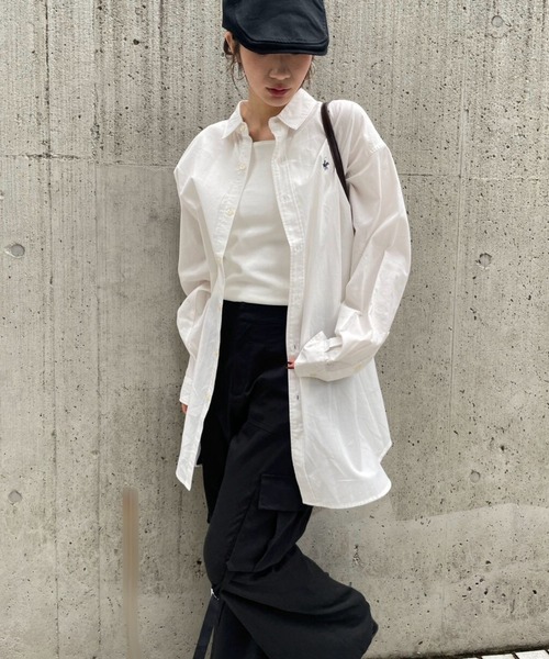 FOREVER 21(フォーエバー トゥエンティーワン)の「【2025SS】【Beverly Hills Polo Club】ビッグシャツ(シャツ/ブラウス・レディース・グリーン/ブルー/オフホワイト/グレー/レッド/ブラック・FREE)」の7枚目の写真