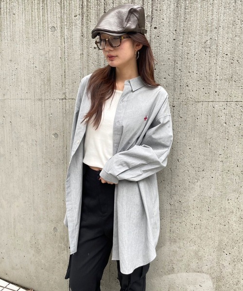 FOREVER 21(フォーエバー トゥエンティーワン)の「【2025SS】【Beverly Hills Polo Club】ビッグシャツ(シャツ/ブラウス・レディース・グリーン/ブルー/オフホワイト/グレー/レッド/ブラック・FREE)」の11枚目の写真