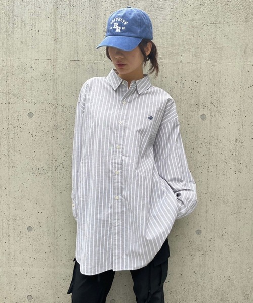 FOREVER 21(フォーエバー トゥエンティーワン)の「【2025SS】【Beverly Hills Polo Club】ビッグシャツ(シャツ/ブラウス・レディース・グリーン/ブルー/オフホワイト/グレー/レッド/ブラック・FREE)」の14枚目の写真