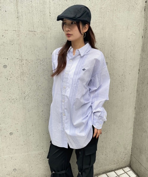 FOREVER 21(フォーエバー トゥエンティーワン)の「【2025SS】【Beverly Hills Polo Club】ビッグシャツ(シャツ/ブラウス・レディース・グリーン/ブルー/オフホワイト/グレー/レッド/ブラック・FREE)」の20枚目の写真