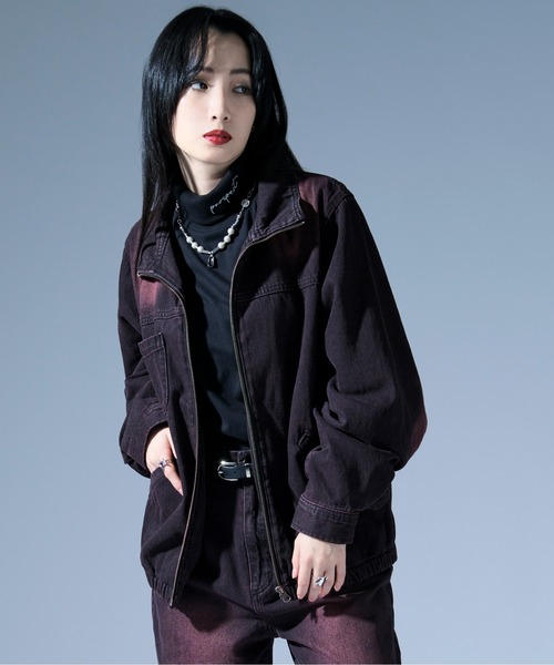 2025 お歳暮【公式】 - 人気ブランド セール】オーバーダイジップデニムブルゾン/SET UP対応（デニム ジャケット・アウター