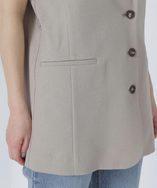 セール】◇テーラードベルテッドジレ（その他アウター