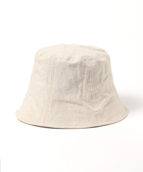 LAKOLE（ラコレ）の「麻混パネルハット / 286240（ハット・レディース・ブラック/アイボリー・FREE）」の4枚目の写真