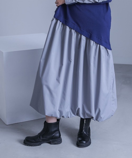 kOhAKU(コハク)の「異素材ドッキングバルーンワンピース(ワンピース・レディース・ブラック/ネイビー・2/1)」の13枚目の写真
