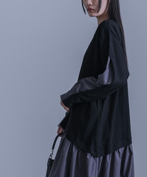 kOhAKU(コハク)の「異素材ドッキングバルーンワンピース(ワンピース・レディース・ブラック/ネイビー・2/1)」の20枚目の写真
