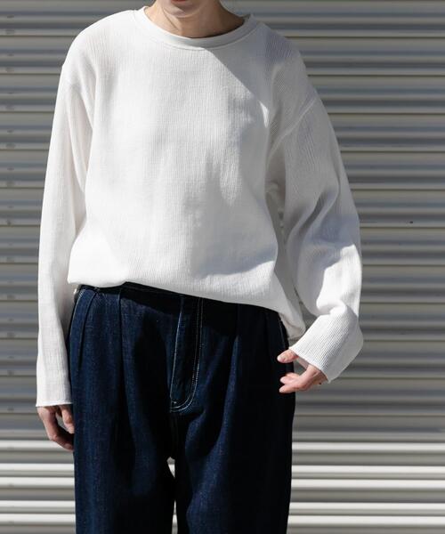 FORK&SPOON（フォークアンドスプーン）の「FORK&SPOON　メッシュロングスリーブプルオーバー（Tシャツ/カットソー・レディース・ブラウン/ブラック/オフホワイト・1）」の11枚目の写真