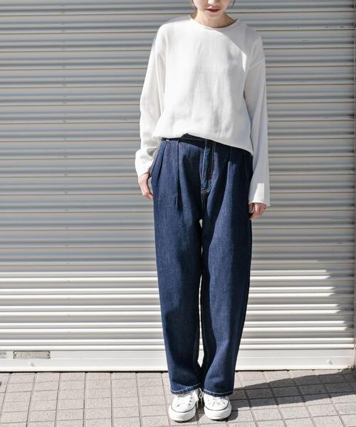 FORK&SPOON（フォークアンドスプーン）の「FORK&SPOON　メッシュロングスリーブプルオーバー（Tシャツ/カットソー・レディース・ブラウン/ブラック/オフホワイト・1）」の16枚目の写真