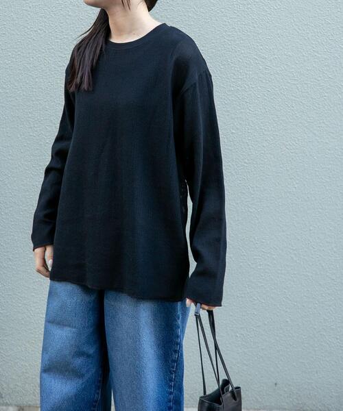 FORK&SPOON（フォークアンドスプーン）の「FORK&SPOON　メッシュロングスリーブプルオーバー（Tシャツ/カットソー・レディース・ブラウン/ブラック/オフホワイト・1）」の19枚目の写真