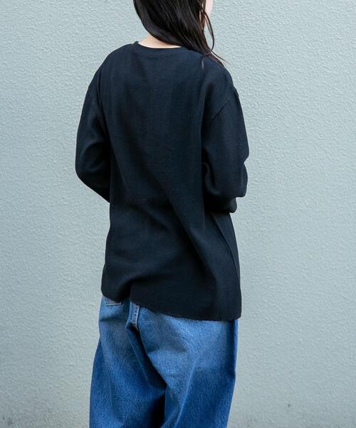 FORK&SPOON（フォークアンドスプーン）の「FORK&SPOON　メッシュロングスリーブプルオーバー（Tシャツ/カットソー・レディース・ブラウン/ブラック/オフホワイト・1）」の22枚目の写真