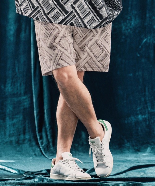 ANGENEHM(アンゲネーム)の「mp13336-Geometric jacquard fabric shorts ショートパンツ(その他パンツ・メンズ・ブラック/キナリ・S/M/L)」の10枚目の写真