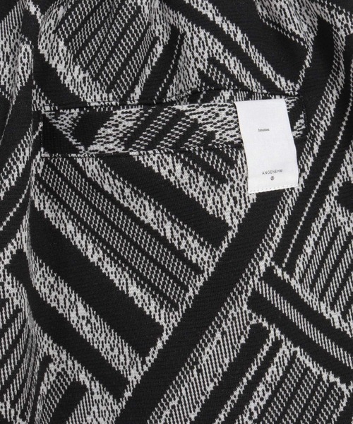 ANGENEHM(アンゲネーム)の「mp13336-Geometric jacquard fabric shorts ショートパンツ(その他パンツ・メンズ・ブラック/キナリ・S/M/L)」の12枚目の写真