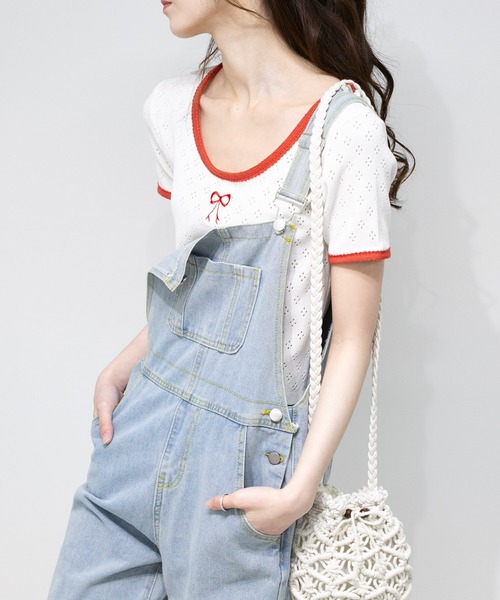 女の子向けプレゼント集結 セール】デニム サロペット パンツ（サロペット/オーバーオール サロペット・オーバーオール・オールインワン