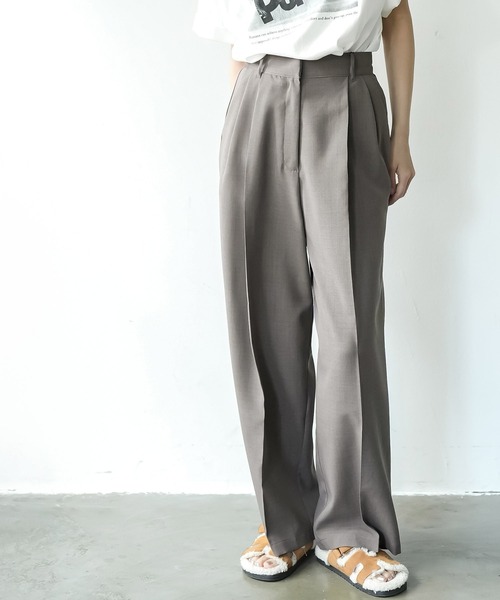 mili an deni（ミリアンデニ）の「ヴィンテージワッシャーコクーンワイドパンツ（スラックス・レディース・モカ/ブラック/アイボリー・M）」の11枚目の写真