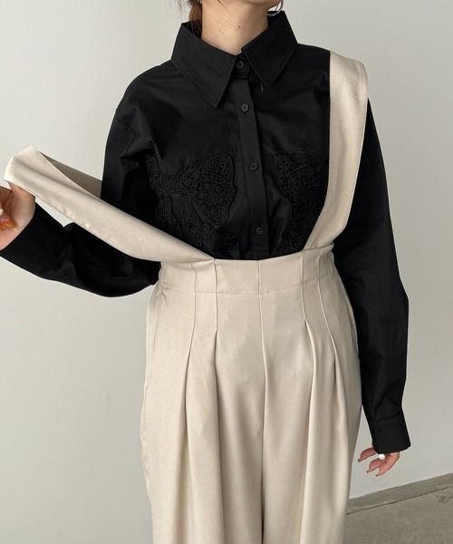 antic rag(アンティックラグ)の「リボンレースブラウス(シャツ/ブラウス・レディース・ブラック/ストライプ/ホワイト・FREE)」の20枚目の写真