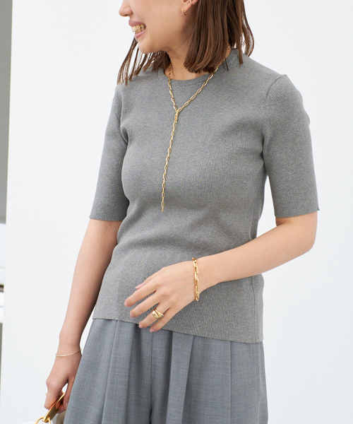 【新品タグ付】Deuxieme Classe LOREL D RIB Tシャツ LOREL D RIB Tシャツ（ニット／セーター）｜Deuxieme Classe