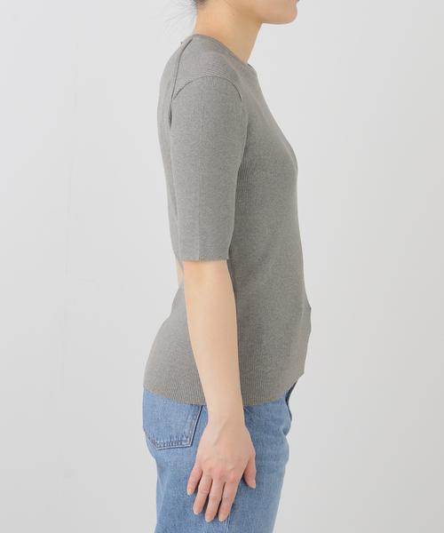 Deuxieme Classe(ドゥーズィエムクラス)の「*LOREL D RIB Tシャツ(ニット/セーター・レディース・グレー・FREE)」の19枚目の写真