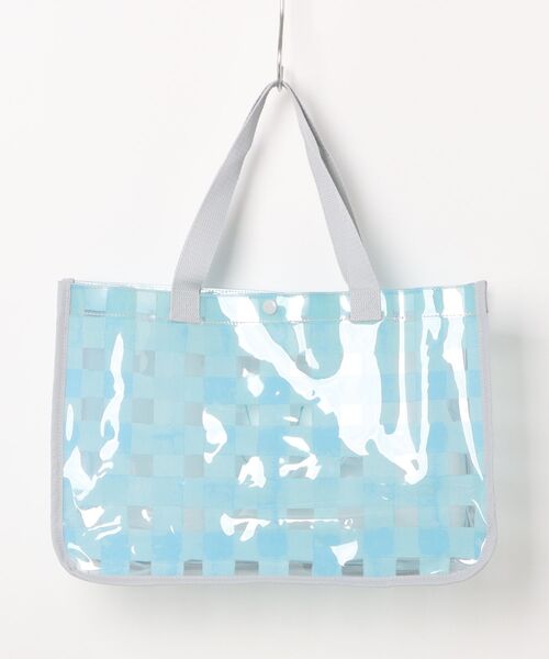 Marble Line（マーブルライン）の「クリアキラキラプールバッグ（スイムグッズ・キッズ・ピンク/ラベンダー/オレンジ/オフホワイト/サックスブルー・FREE）」の6枚目の写真
