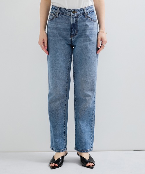 GUESS JEANS（ゲスジーンズ）の「【GUESS(ゲス)】MID RISE STRAIGHT/ デニム ストレートジーンズ（デニムパンツ・レディース・ブラック/サックスブルー/ブルー・L/S/M）」の7枚目の写真