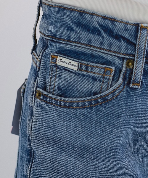 GUESS JEANS（ゲスジーンズ）の「【GUESS(ゲス)】MID RISE STRAIGHT/ デニム ストレートジーンズ（デニムパンツ・レディース・ブラック/サックスブルー/ブルー・L/S/M）」の13枚目の写真