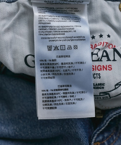 GUESS JEANS（ゲスジーンズ）の「【GUESS(ゲス)】MID RISE STRAIGHT/ デニム ストレートジーンズ（デニムパンツ・レディース・ブラック/サックスブルー/ブルー・L/S/M）」の16枚目の写真