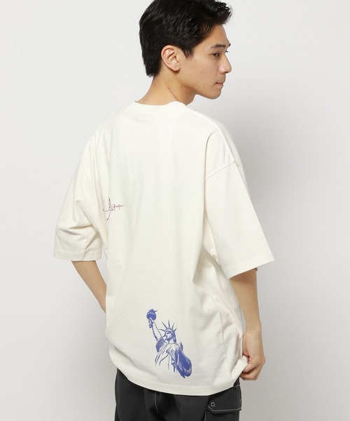 niko and... - USAロゴTシャツ•ツイルジップサロペット niko and ニコアンド ツイルジップサロペット ベージュ