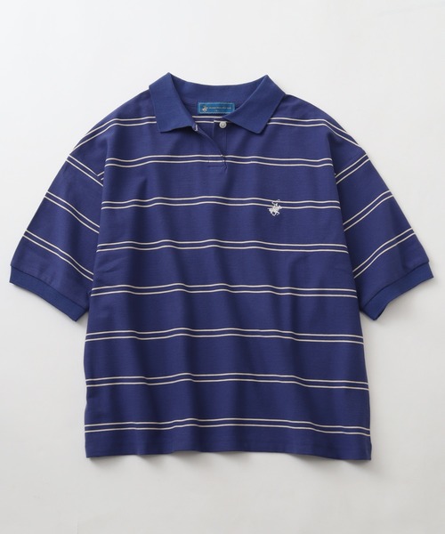 BEVERLY HILLS POLO CLUB(ビバリーヒルズポロクラブ)の「【Beverly Hills Polo Club/ビバリーヒルズポロクラブ】VINTAGE 鹿の子ポロシャツ(ポロシャツ・レディース・ネイビー/オレンジ/オフホワイト/ブラック・M)」の14枚目の写真