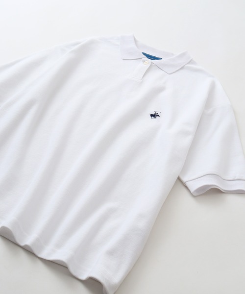 BEVERLY HILLS POLO CLUB(ビバリーヒルズポロクラブ)の「【Beverly Hills Polo Club/ビバリーヒルズポロクラブ】VINTAGE 鹿の子ポロシャツ(ポロシャツ・レディース・ネイビー/オレンジ/オフホワイト/ブラック・M)」の17枚目の写真