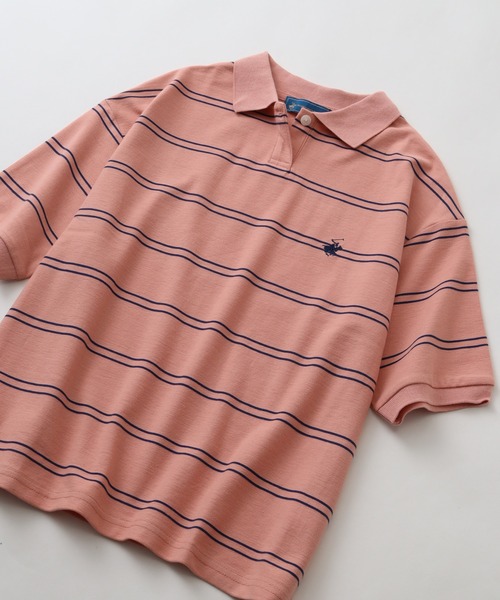 BEVERLY HILLS POLO CLUB(ビバリーヒルズポロクラブ)の「【Beverly Hills Polo Club/ビバリーヒルズポロクラブ】VINTAGE 鹿の子ポロシャツ(ポロシャツ・レディース・ネイビー/オレンジ/オフホワイト/ブラック・M)」の11枚目の写真