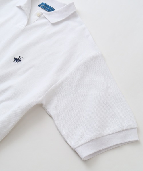 BEVERLY HILLS POLO CLUB(ビバリーヒルズポロクラブ)の「【Beverly Hills Polo Club/ビバリーヒルズポロクラブ】VINTAGE 鹿の子ポロシャツ(ポロシャツ・レディース・ネイビー/オレンジ/オフホワイト/ブラック・M)」の8枚目の写真
