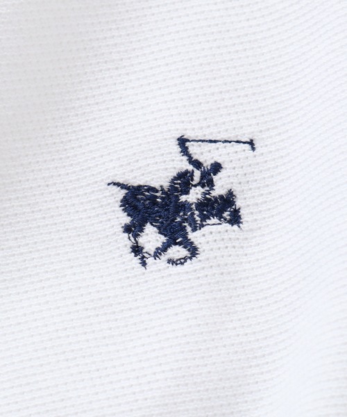 BEVERLY HILLS POLO CLUB(ビバリーヒルズポロクラブ)の「【Beverly Hills Polo Club/ビバリーヒルズポロクラブ】VINTAGE 鹿の子ポロシャツ(ポロシャツ・レディース・ネイビー/オレンジ/オフホワイト/ブラック・M)」の9枚目の写真