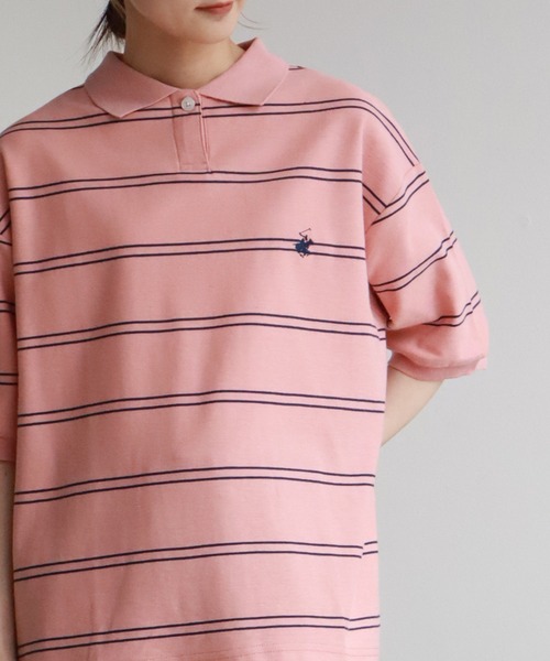 BEVERLY HILLS POLO CLUB(ビバリーヒルズポロクラブ)の「【Beverly Hills Polo Club/ビバリーヒルズポロクラブ】VINTAGE 鹿の子ポロシャツ(ポロシャツ・レディース・ネイビー/オレンジ/オフホワイト/ブラック・M)」の22枚目の写真