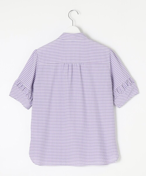 J.PRESS Ladies(J.プレス レディス)の「【洗える】アセVisギンガム シャツ ブラウス(シャツ/ブラウス・レディース・ネイビー系3/ふじ色系3/グレー系3・XS)」の13枚目の写真