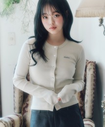 GLITTER ROUND NECK CARDIGAN/グリッダーラウンドネックカーディガン