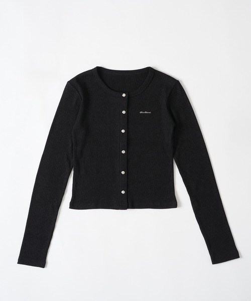 FCMM（エフシーエムエム）の「GLITTER ROUND NECK CARDIGAN/グリッダーラウンドネックカーディガン（カーディガン/ボレロ・レディース・ホワイト/ブラック/グレー・MEDIUM/SMALL）」の18枚目の写真