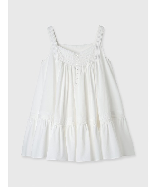 eimy istoire エイミーイストワール　コットンレースフレアワンピース コットンレースフレアワンピース(F WHITE): ONEPIECE