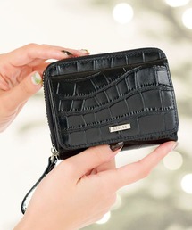 BARCOS（バルコス）の「【BARCOS/バルコス】マットレザークロコダイル型押し蛇腹ミニウォレット（財布）」