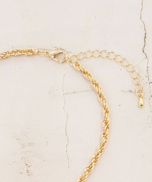 le.coeur blanc（ルクールブラン）の「デザインチェーンネックレス（ネックレス・レディース・ゴールド・FREE）」の4枚目の写真