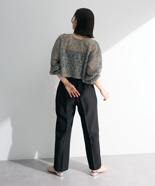 ELENCARE DUE（エレンカーレデュエ）の「・ELENCARE DUE 2wayコードレースカーデ（カーディガン/ボレロ・レディース・チャコールグレー/ブラック/アイボリー・FREE）」の16枚目の写真