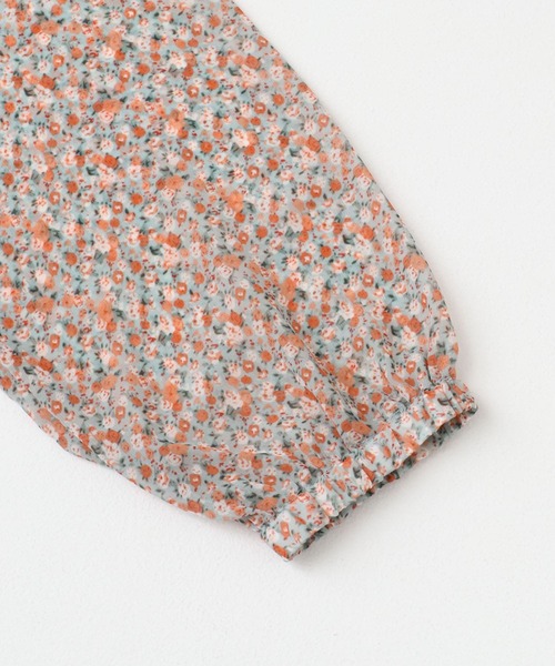 ITEMS URBANRESEARCH（アイテムズ アーバンリサーチ）の「フラワープリントシフォンワンピース（ワンピース・レディース・ブラック/オレンジ・FREE）」の6枚目の写真