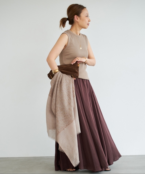 Deuxieme Classe（ドゥーズィエムクラス）の「*追加 dignity sleeveless（Tシャツ/カットソー・レディース・ブラック/チョコ/カーキ/ホワイト/ライトホワイト/ウッド/ボルドー・FREE）」の13枚目の写真