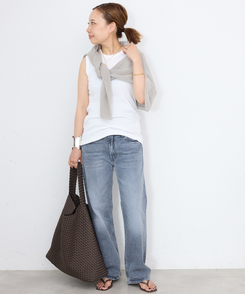 Deuxieme Classe（ドゥーズィエムクラス）の「*追加 dignity sleeveless（Tシャツ/カットソー・レディース・ブラック/チョコ/カーキ/ホワイト/ライトホワイト/ウッド/ボルドー・FREE）」の22枚目の写真