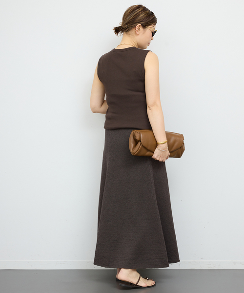 Deuxieme Classe（ドゥーズィエムクラス）の「*追加 dignity sleeveless（Tシャツ/カットソー・レディース・ブラック/チョコ/カーキ/ホワイト/ライトホワイト/ウッド/ボルドー・FREE）」の9枚目の写真