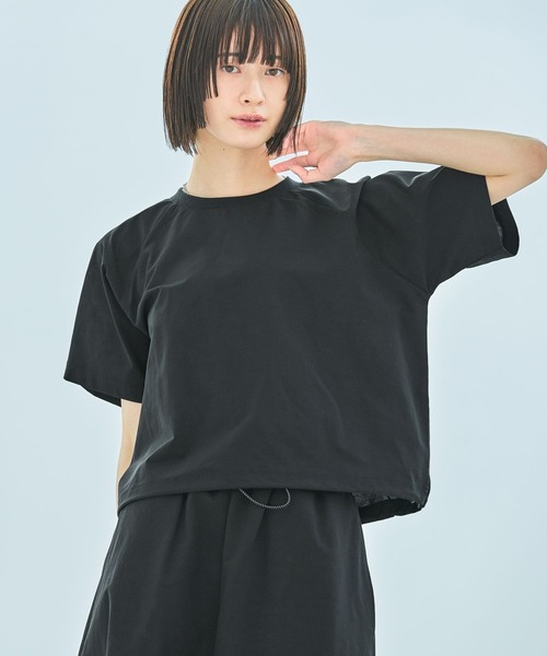 LAKOLE（ラコレ）の「【セットアップ対応・多機能付き】カットドロストプルオーバー / 329613（Tシャツ/カットソー・レディース・ブラック/グレイッシュベージュ/カーキ/グレー/ブラウン・FREE）」の9枚目の写真