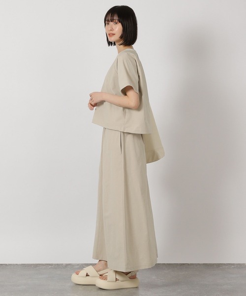 LAKOLE（ラコレ）の「【セットアップ対応・多機能付き】カットドロストプルオーバー / 329613（Tシャツ/カットソー・レディース・ブラック/グレイッシュベージュ/カーキ/グレー/ブラウン・FREE）」の16枚目の写真