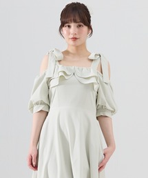 REDYAZEL（レディアゼル）の「ショルダーリボンオフショルワンピース（ワンピース）」
