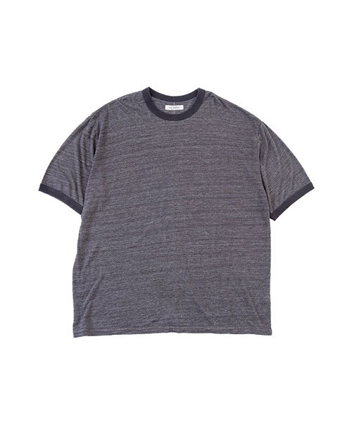 HOLLYWOOD RANCH MARKET（ハリウッドランチマーケット）の「レーヨンテンジク　リンガーTシャツ（Tシャツ/カットソー・メンズ・オリーブ/チャコール/ホワイト・MEDIUM/LARGE/X-LARGE/SMALL）」の2枚目の写真