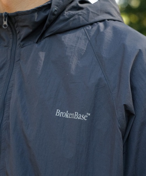 BrokenBase 青 ナイロンジャケット BROKEN BASE ブルゾン アウター フルジップナイロンブルゾン