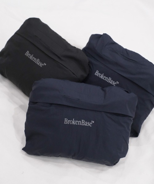 BROKEN BASE(ブロークンベース)の「パッカブルナイロンブルゾン(ナイロンジャケット・メンズ・ブラック/ネイビー・MEDIUM/LARGE)」の16枚目の写真